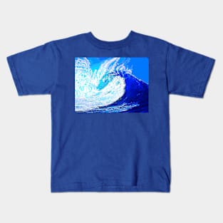 Blue Wave 2 Kids T-Shirt